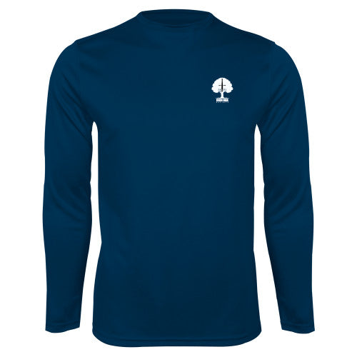 Navy Performance Long Sleeve Shirt