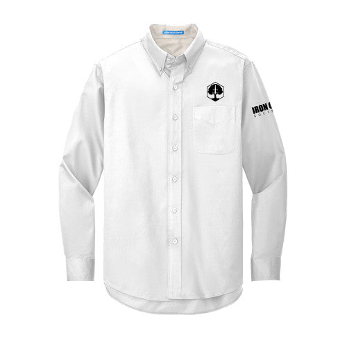 White Twill Button Down Long Sleeve