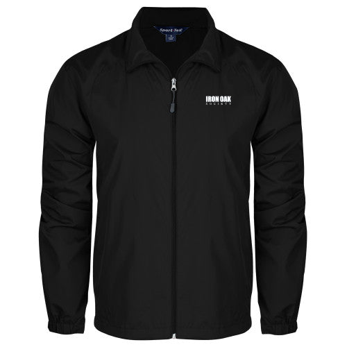 Black Full Zip Wind Jacket