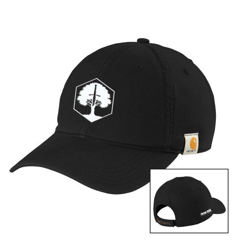 Carhartt Black Cotton Adjustable Canvas Hat