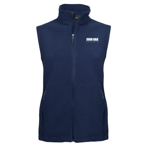 Navy Fleece Full Zip Vest