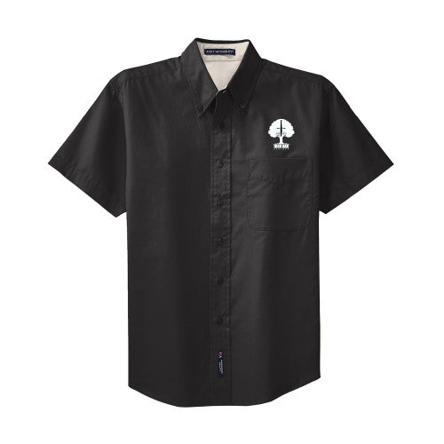 Twill Button Down Short Sleeve