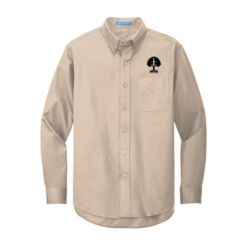 Twill Button Down Long Sleeve