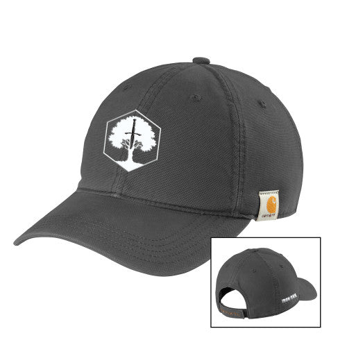 Carhartt Charcoal Cotton Adjustable Canvas Hat